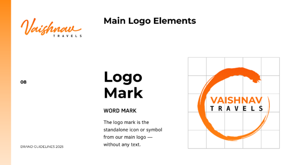 Vaishnav Travels branding
