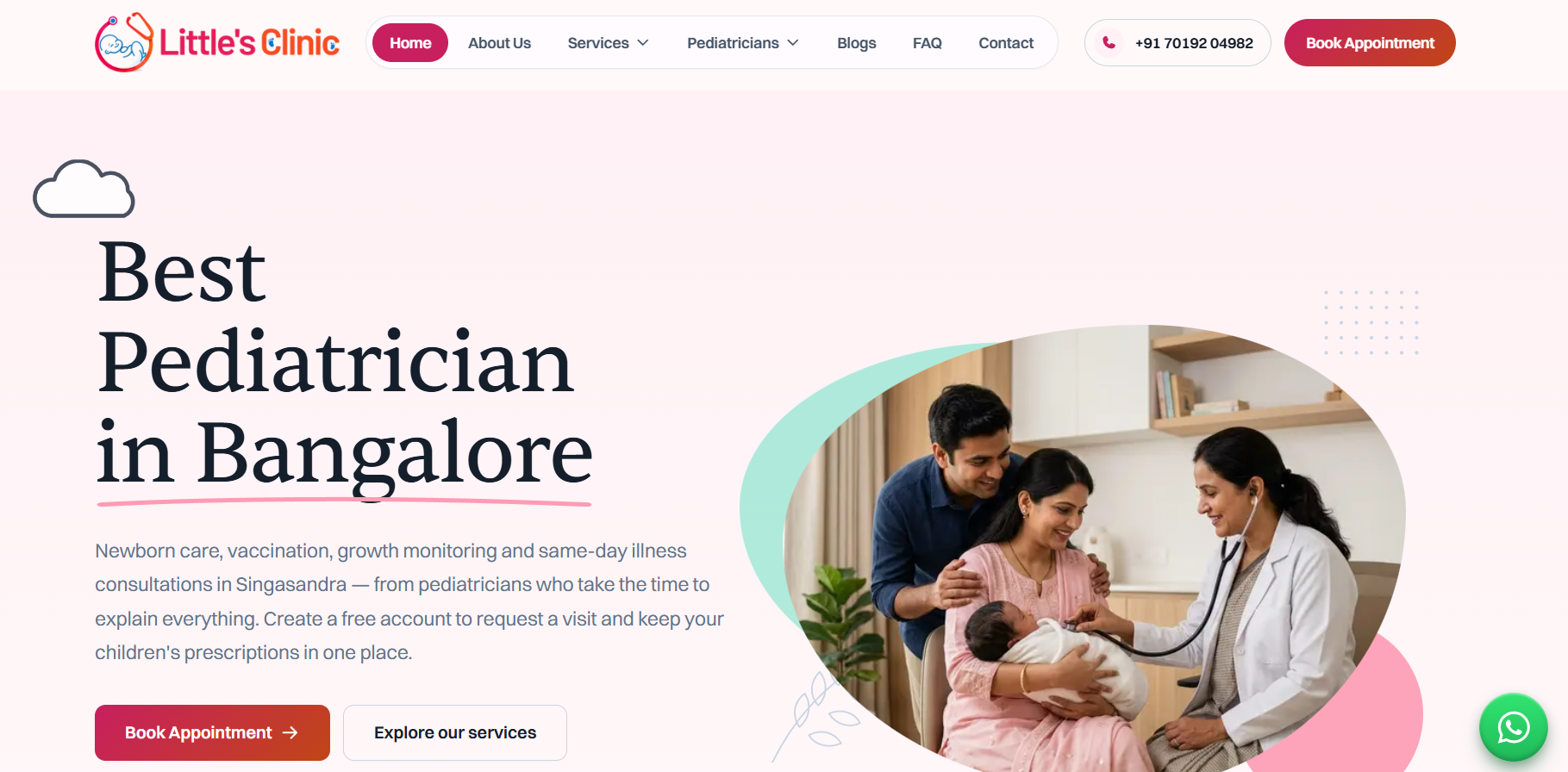Little's Clinic - Pediatric Clinic Website